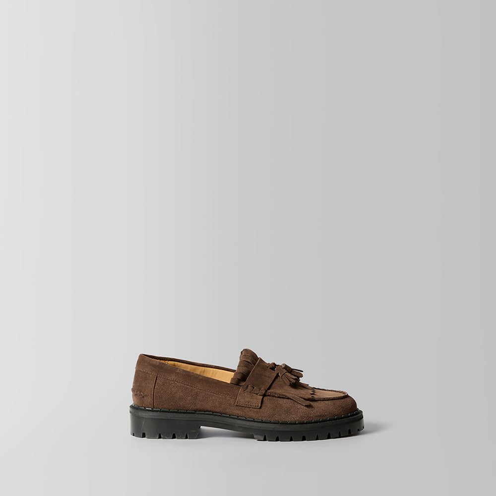 Blankens Amal Brown Suede Loafers