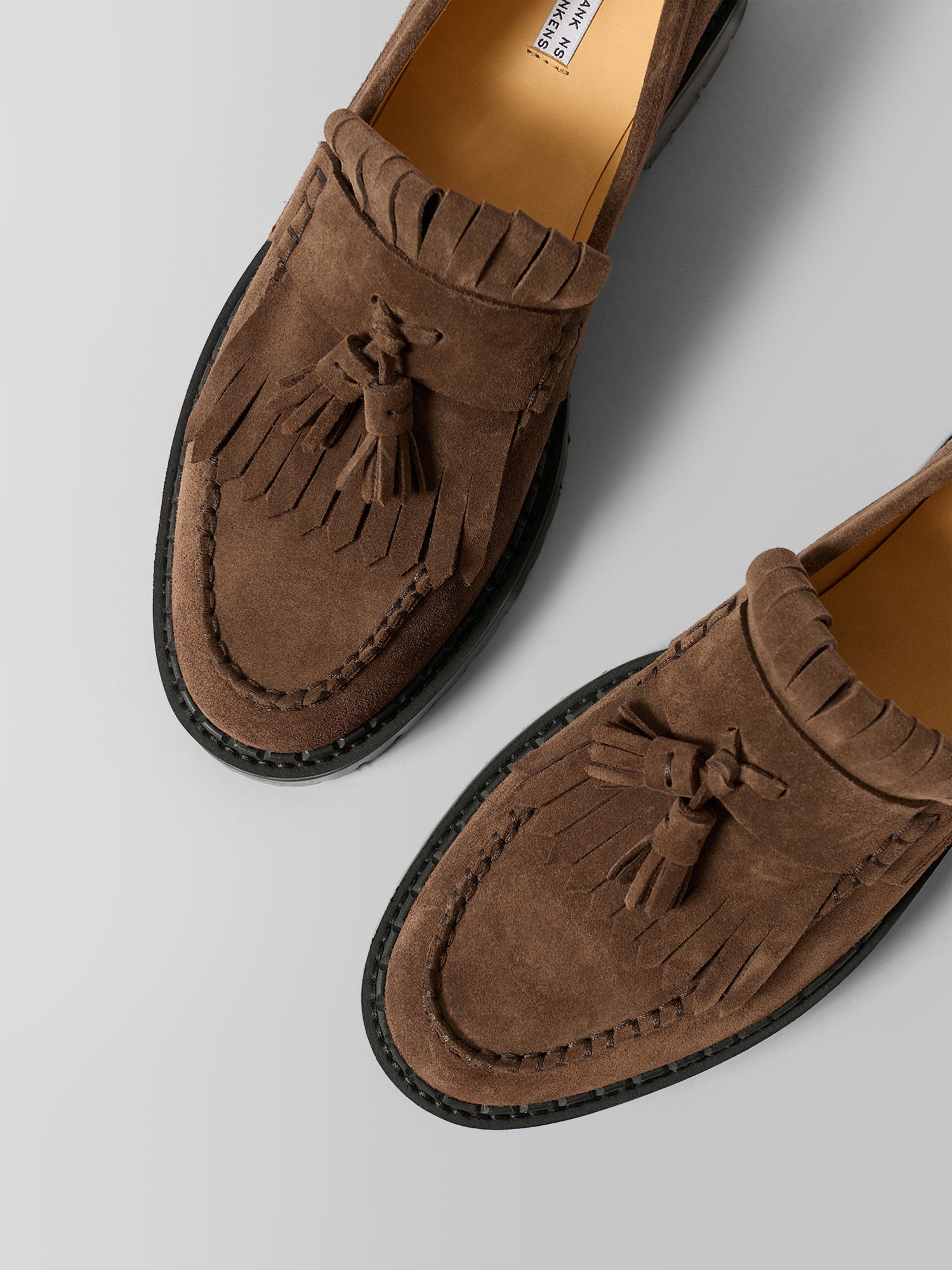 Blankens Amal Brown Suede Loafers