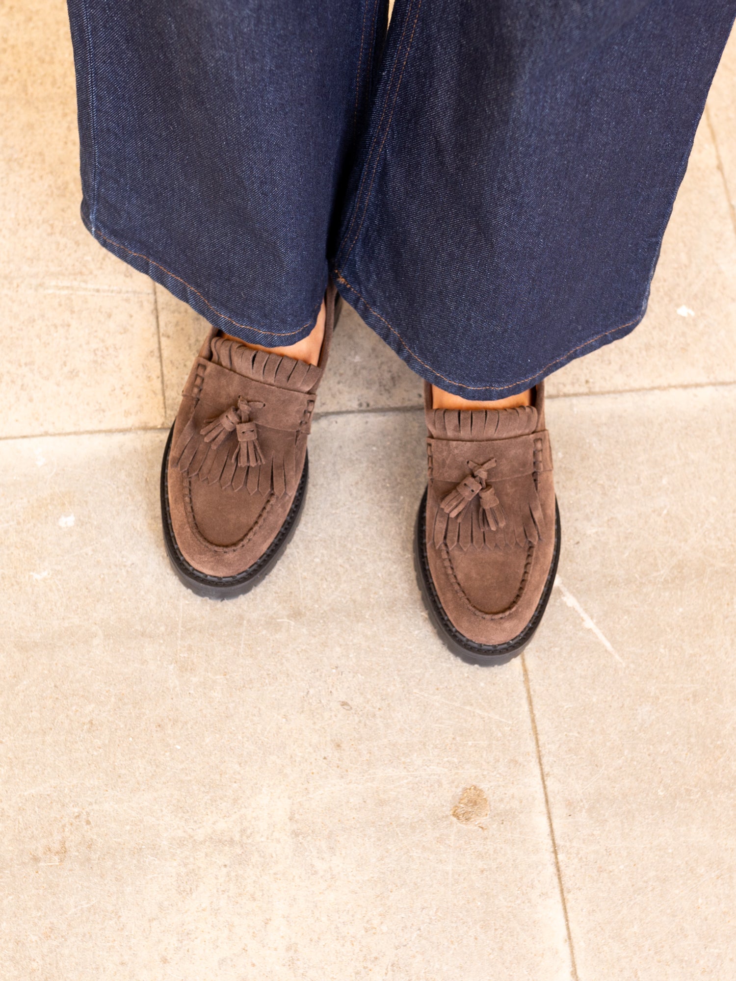 Blankens Amal Brown Suede Loafers