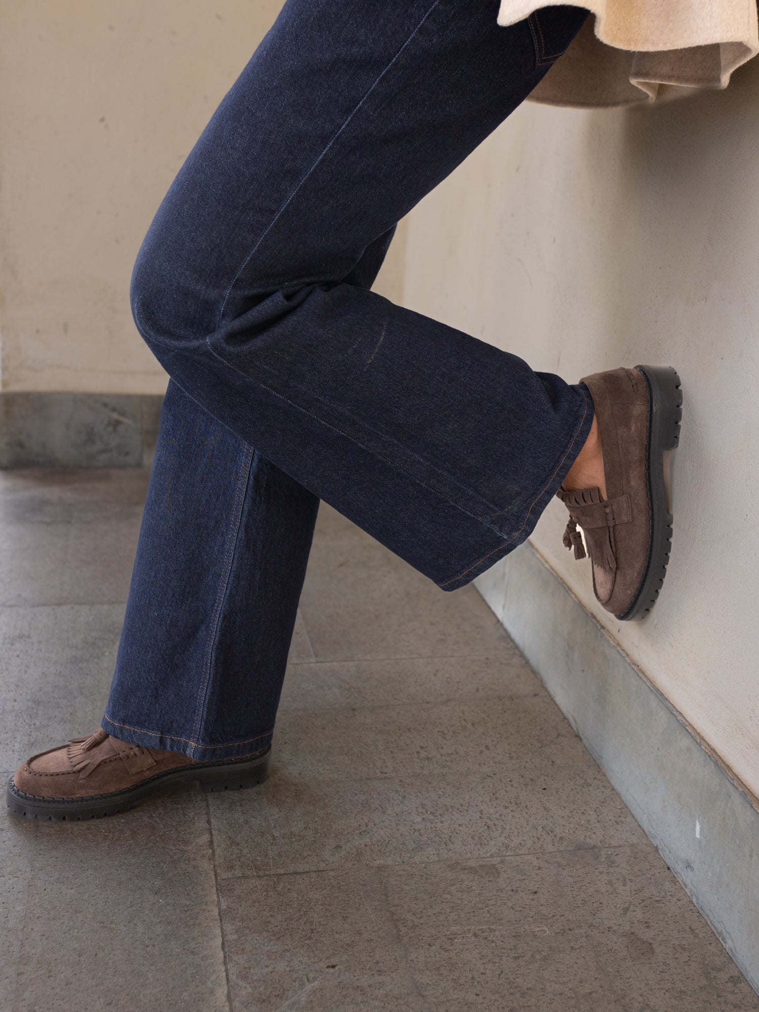 Blankens Amal Brown Suede Loafers