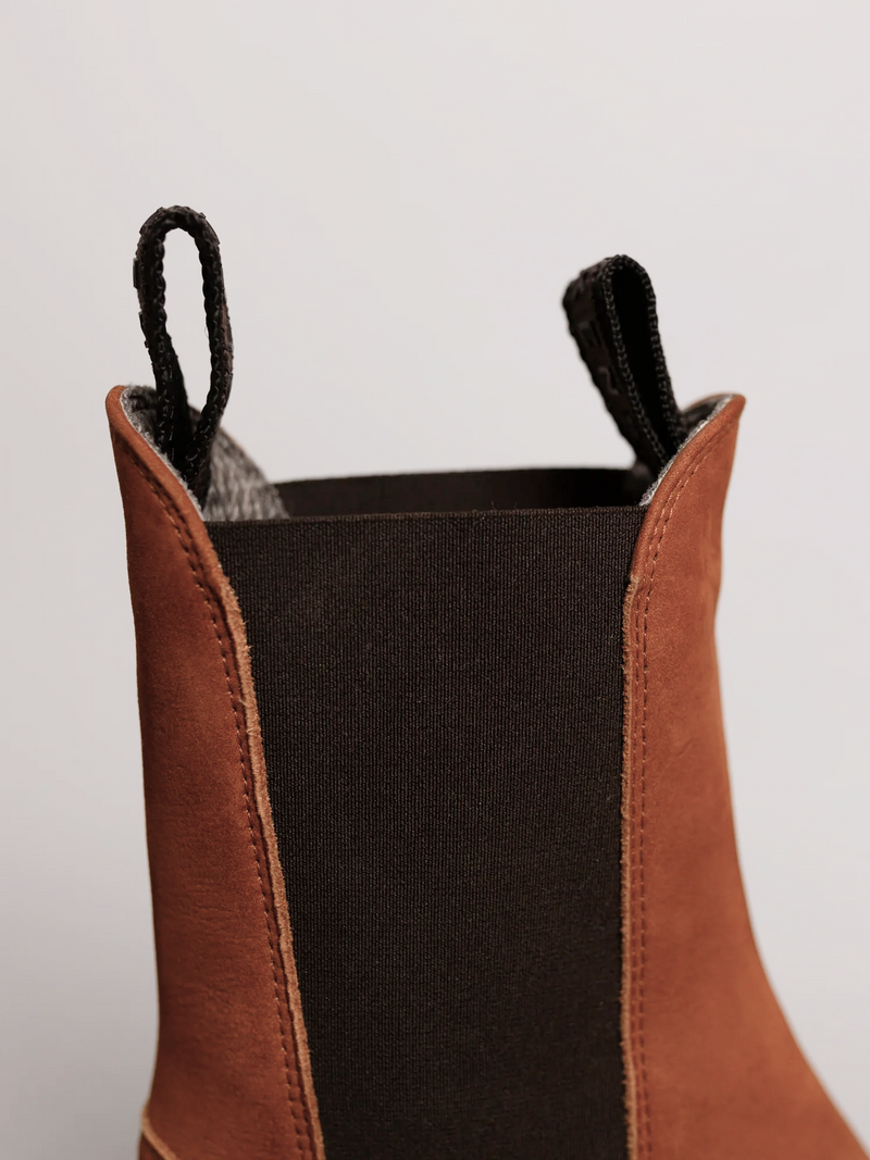 THE BALTIMORE WATER RESISTANT LEATHER BOOT CINNAMON