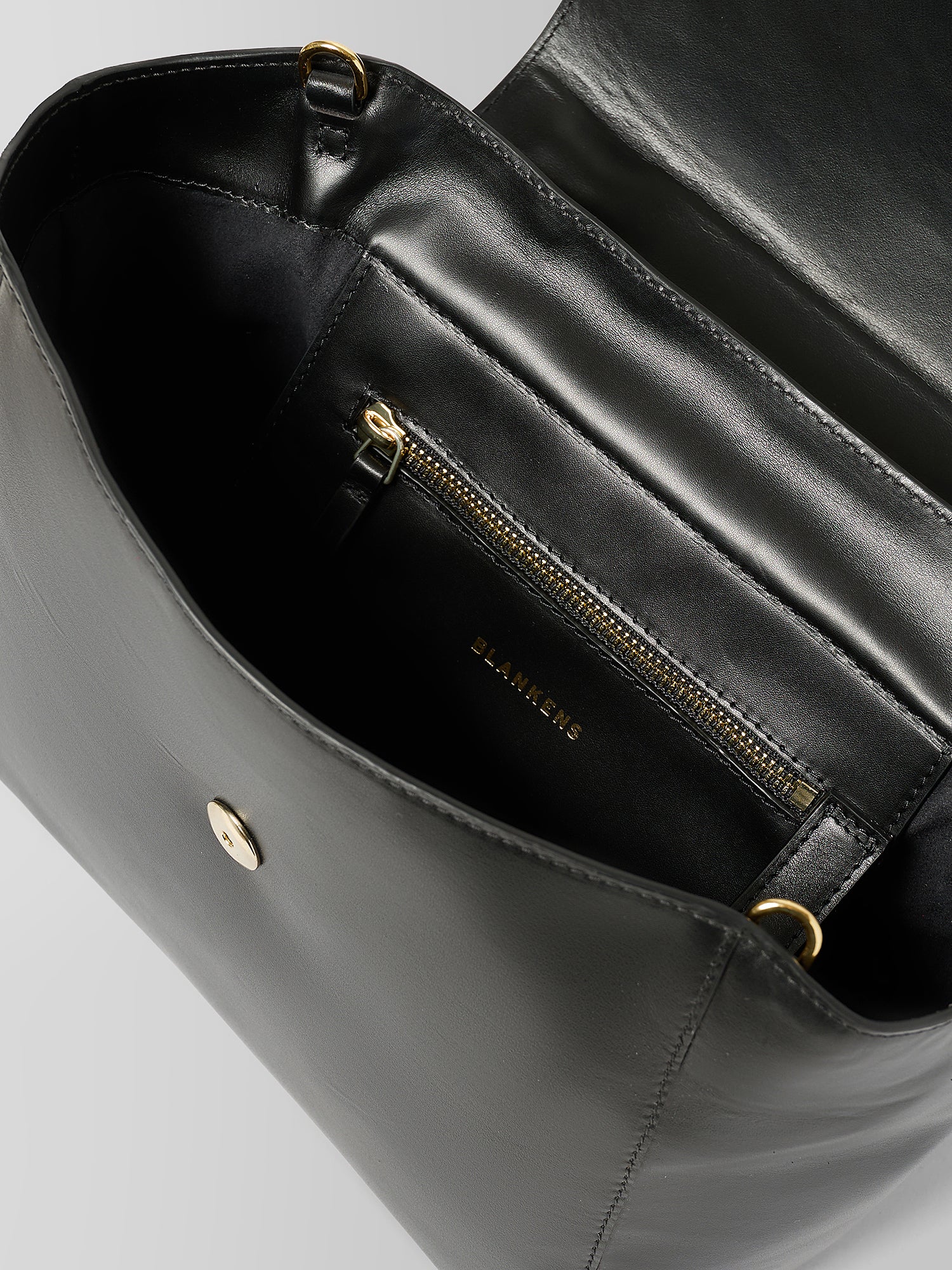 Blankens The Madison Black Leather Handbag
