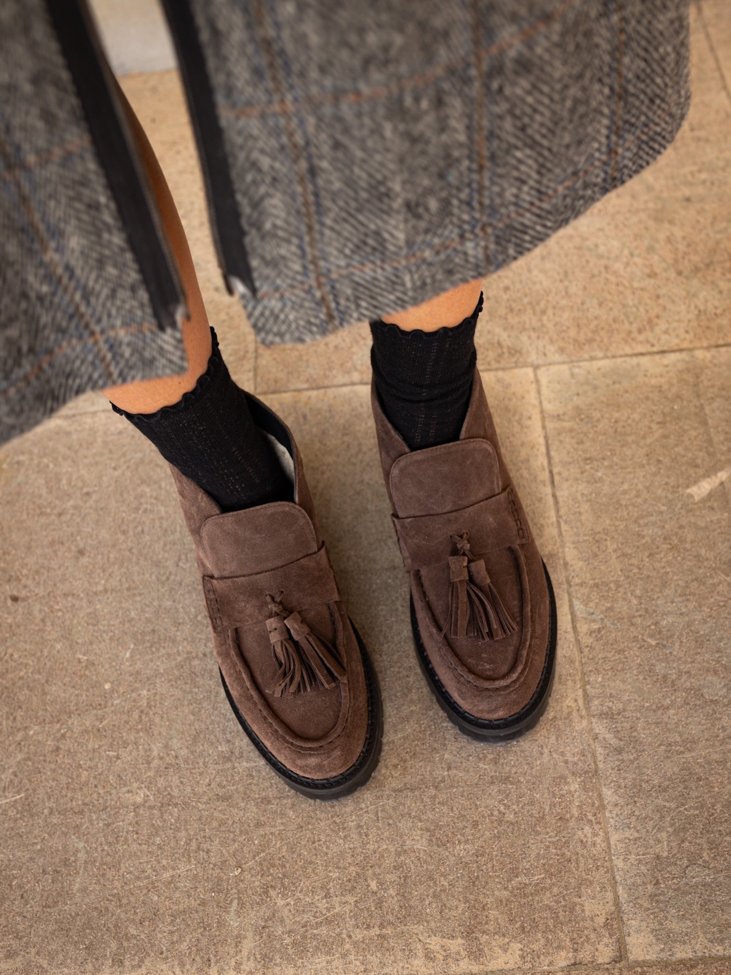 Blankens The Amal Brown High Loafers