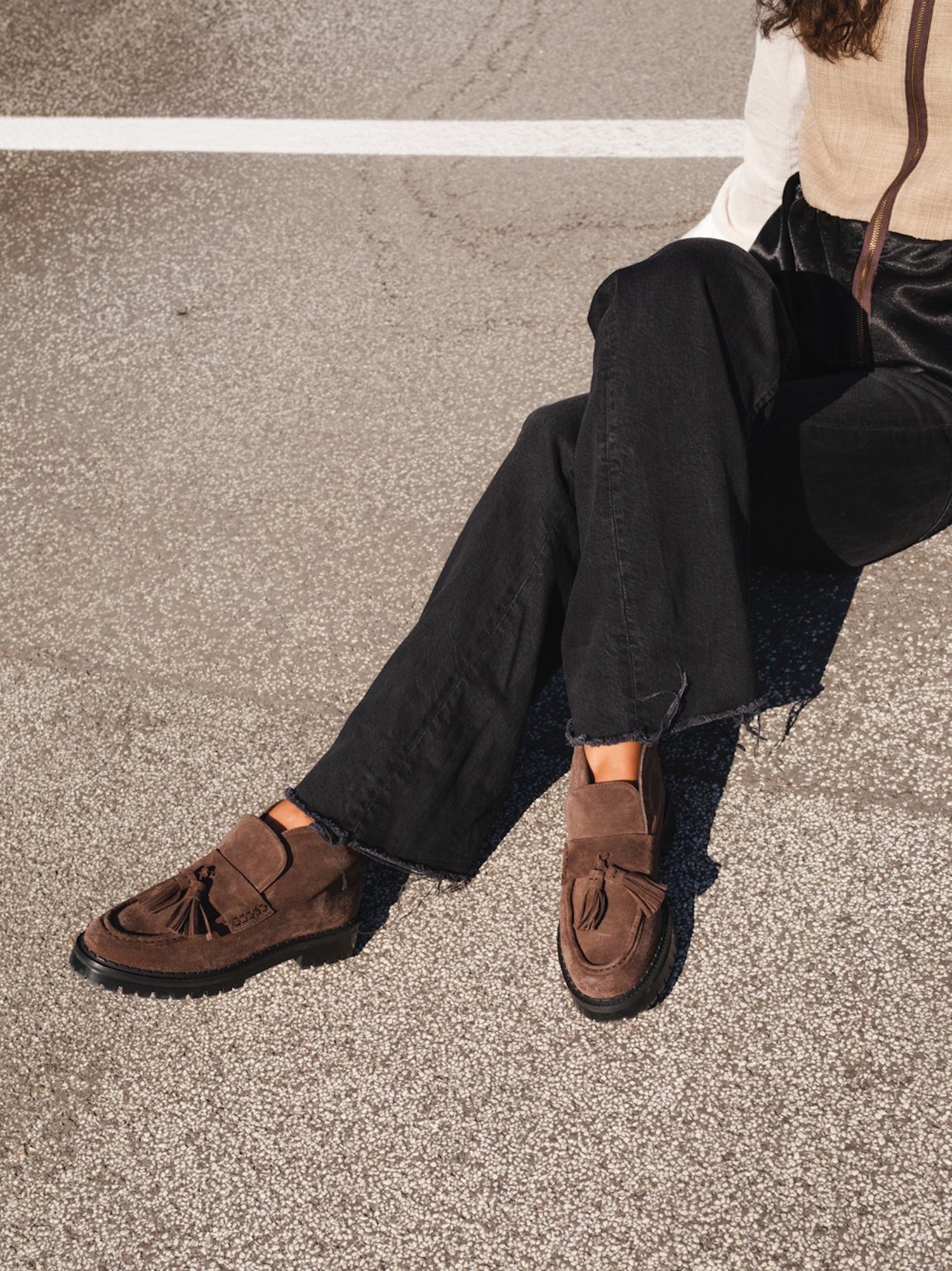 THE AMAL HIGH BROWN SUEDE