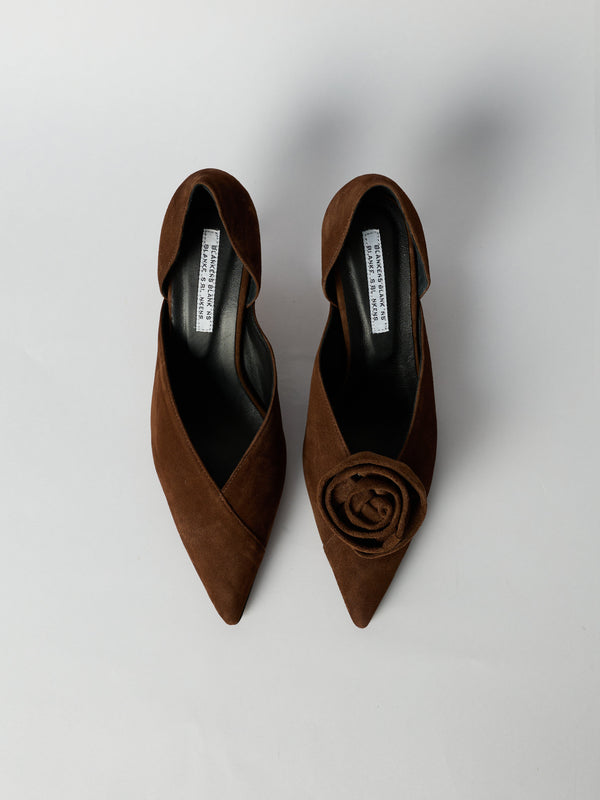 Blankens Chocolate Brown Clip-On Rose